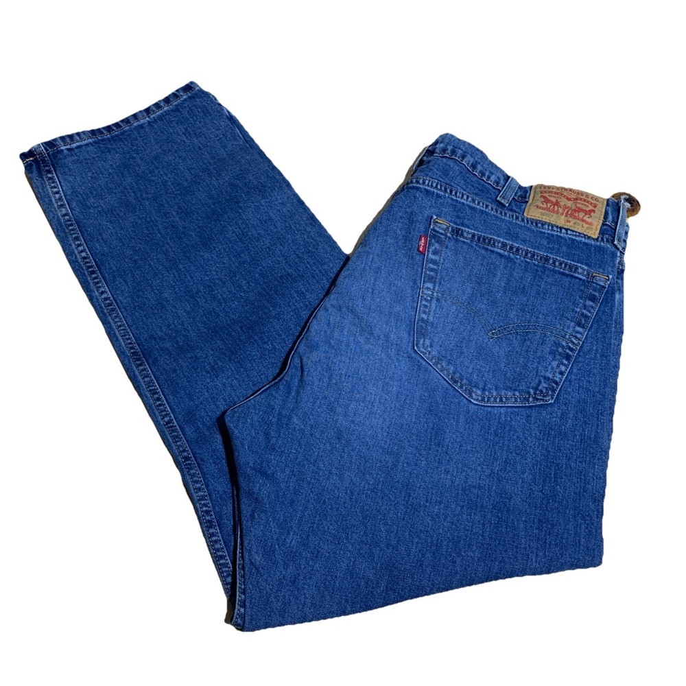 Levis 505 Mens Jeans 40x30 Blue Regular Fit Straight Leg
